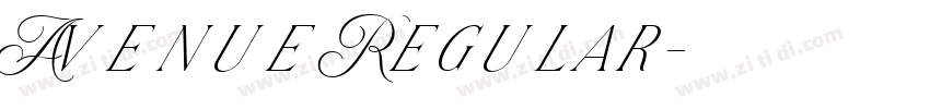 Avenue Regular字体转换